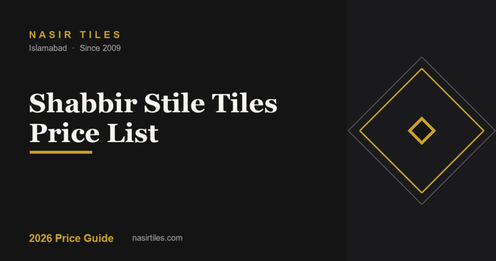 Nasir Tiles price guide cover